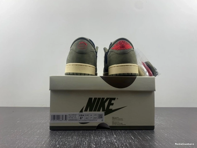 MaikeSneakers SP LOW X JORDAN AIR OG 'BLACK DM7866-002 OLIVE' TRAVIS SCOTT 1 0725